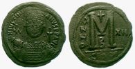  538-539 AD., Justinian I., Constantinopolis mint, Ã† Follis, Sear BC 163.