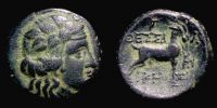 Thessalonica in Macedonia,    158-149 BC., Ã† 19, BMC 11.