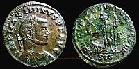 313 AD., Maximinus II Daia, Siscia mint, Follis, RIC 234b. 