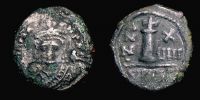  599-600 AD., Maurice Tiberius, Antiochia mint, Dekanummium, Sear 537.