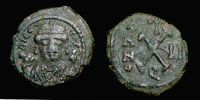  583-584 AD., Maurice Tiberius, Antiochia mint, Dekanummium, Sear 536.