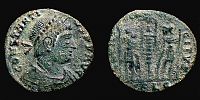 337-340 AD., Constantius II, Lugdunum mint, Follis, RIC 26.