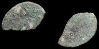 Calagurris in Hispania,  2 BC. - 14 AD., Augustus, Ã† Semis (halved As), RPC 447 var.