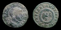 321 AD., Crispus Caesar, Rome mint, Follis, RIC 238.