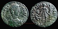 378-383 AD., Theodosius I, Siscia mint, Ã†2, RIC 26 c 5.
