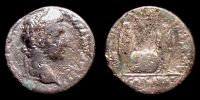   2 BC.-12 AD., Augustus, contemporary forgery, Gallic mint(?), silver-plated fouree Denarius, cp. RIC 199.