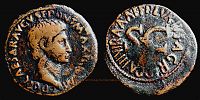   7 BC., Augustus, Rome mint, moneyer P. Lurius Agrippa, triumvir monetalis, As, RIC 427.