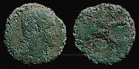   16-6 BC., Augustus, Rome mint, unclear moneyer, As, countermarked CAESAR, cf. RIC 427-442.