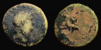  67 AD., Nero, Lugdunum mint, Dupondius, RIC 596(?)