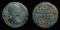 Nikopolis ad Istrum in Moesia Inferior, 218-222 AD., Elagabalus, 4 Assaria, Pick 2012-3 var.
