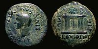 Emerita in Hispania,  14-37 AD., Tiberius, As, RPC 28.