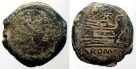 Crawford 196/1, Roman Republic, Anonymous (Star series), Ã† As