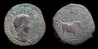 Caesaraugusta in Hispania,  32-37 AD., Tiberius, As, RPC 367.