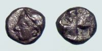 Phokaia in Ionia,     550-500 BC., Trihemiobol, SNG von Aulock 1813.