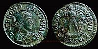 383-388 AD., Theodosius I, Siscia mint, Ã†2, RIC 32 b.