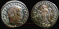 301 AD., Diocletian, Aquileia mint, Follis, RIC 31a.