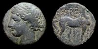    264-241 BC., Carthage in Zeugitana, Tridrachm, Sear 6494.