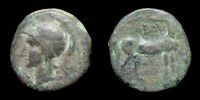   220-215  BC., Carthago Nova in Hispania, Carthaginians, Æ 15, SNG Cop. 301.