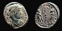 336 AD., Delmatius Caesar, Arelate mint, Follis, RIC 399.