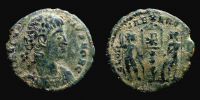 335-336 AD., Delmatius Caesar, Arelate mint, Follis, RIC 399.