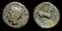       320-280 BC., Punic-Sicily, Sicilian mint, Hexas, Alexandropoulos 15.