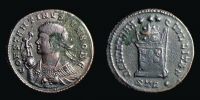 322 AD., Constantinus II Caesar, Treveri mint, Follis, RIC 353.