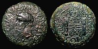 Emerita in Hispania,  14-37 AD., Tiberius, As, RPC 44.