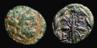 Olympia in Elis,    170-130 BC., Ã† 17, SNG Cop 443.