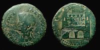 Emerita in Hispania,  14-37 AD., Tiberius, Dupondius, RPC 41.