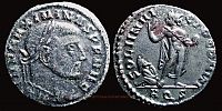 312-313 AD., Maximinus II, Aquileia mint, Follis, RIC 142.