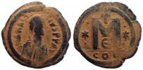  517-518 AD., Anastasius I., Constantinopolis mint, Ã† Follis, Sear BC 21.