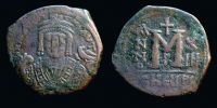  594-595 AD., Maurice Tiberius, Antiochia mint, Follis, Sear BC 533.