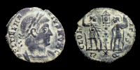 336-337 AD., Delmatius Caesar, Rome mint, Follis, RIC 395.