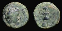 Akmoneia in Phrygia,   27 BC. - 14 AD., Augustus, Ã† 13, RPC 5449 var.