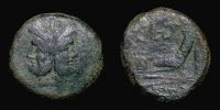 Crawford 134/2, Roman Republic, 194-190 BC., Rome mint, L. Plautius Hypsaeus (LPLH- series), Ã† As.