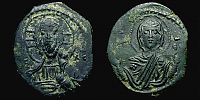 1068-1071 AD., Romanus IV, Follis, Constantinopolis mint, Sear 1867. 