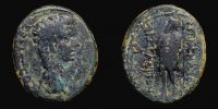 Aizanis in Phrygia,  19-23 AD., Tiberius, magistrate Menandros, Ã† 20, RPC 3068.