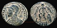 330-333 AD., City Commemorative Constantinopolis, Siscia mint, Ã†3 / Follis?, RIC 224. 