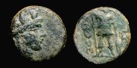 Metropolis in Ionia,    100-0 BC., magistrate Xanthos, Ã† 15, SNG Cop. 906.