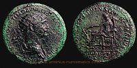 Trajan, Rome mint, 114-117 AD., green coated Dupondius, cf. RIC 653.