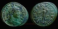 294 AD., Constantius I Caesar, Siscia mint, Follis, RIC 81a.