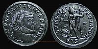 313-315 AD., Licinius I, Siscia mint, Follis, RIC 8. 