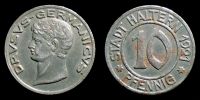1921 AD., Germany, Haltern, Notgeld, 10 Pfennig, Funck 189.1.