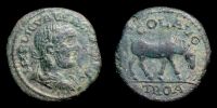 Alexandria Troas, 253-260 AD., Valerian I., As, Bellinger A436 var.