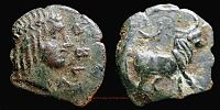 Obulco in Hispania,   130-100 BC., Semis, Villaronga 81. 