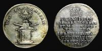 1745 AD., Germany, Jeton on the coronation of Francis I as Emperor.