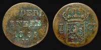 Netherlands East Indies, 1835 AD., Sourabaya mint, 1 Cent, KM 290.