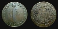 1799 AD., Italy, Neapolitan Republic, 6 Tornesi, M. 334.