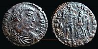 350 AD., Vetranio, Siscia mint, Æ2, RIC 292.