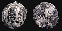 190 AD., Commodus, Rome mint, Denarius, RIC 205. 